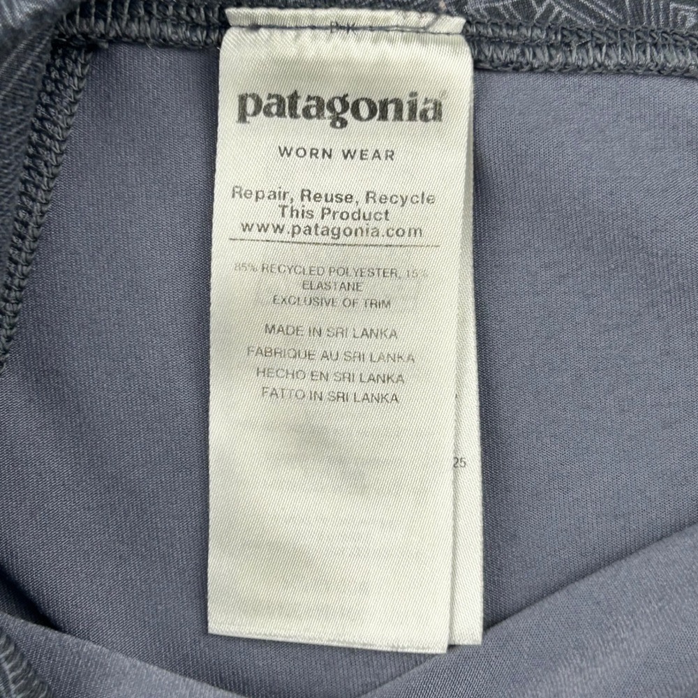 Patagonia Centered Tights Gray Geometric Print Leggings Women's Large - Picture 4 of 12